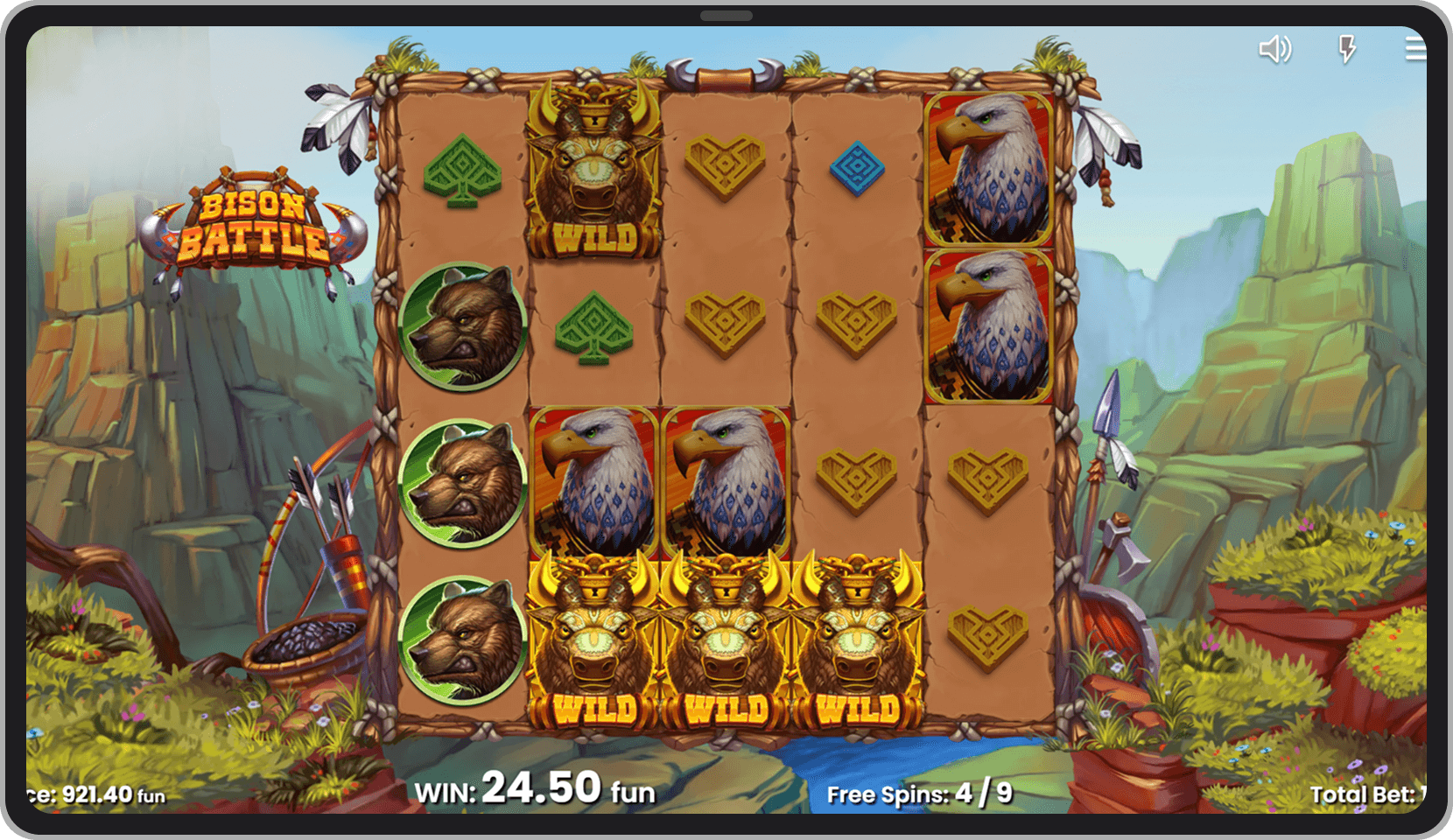 Jocul bonus Green Valley