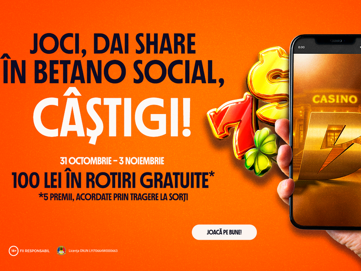 Joacă, Dă share în Betano Social și poți fi RECOMPENSAT! Pe Bune!