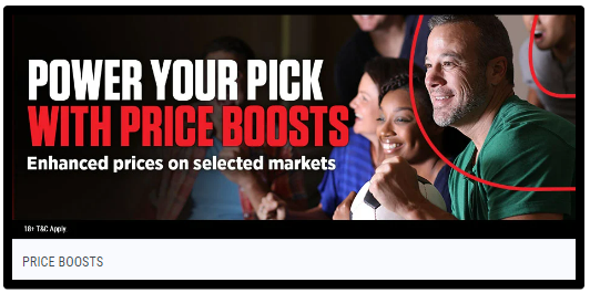 Ladbrokes select certain bets to have a boosted price every day.