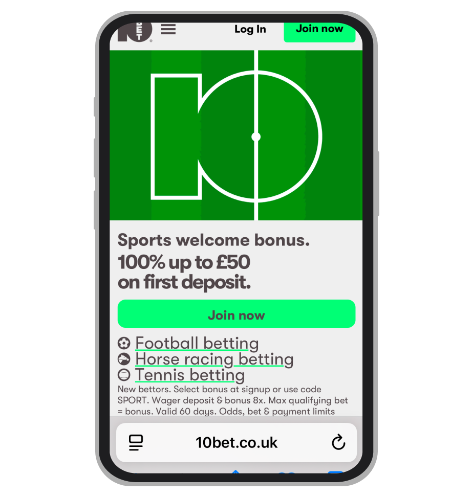 10bet sign-up offer