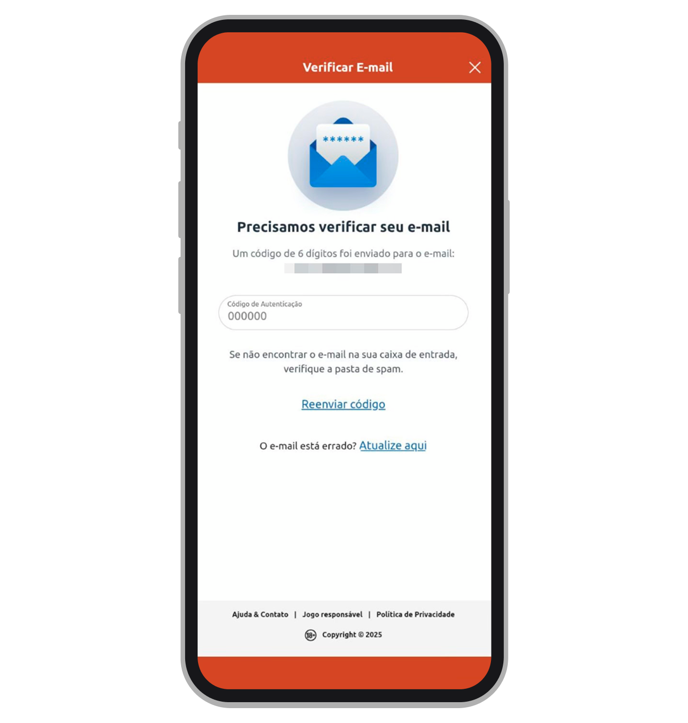 Verifique o seu email