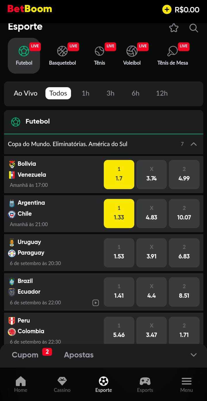 Confira suas apostas feitas ao lado de cupom