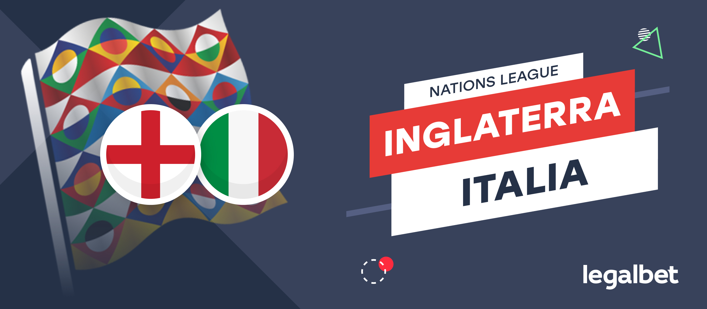 Apuestas y cuotas Inglaterra - Italia, Nations League 2022