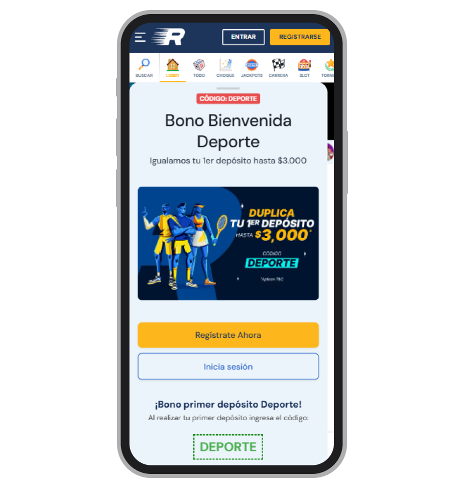 Bono de bienvenida de Rushbet