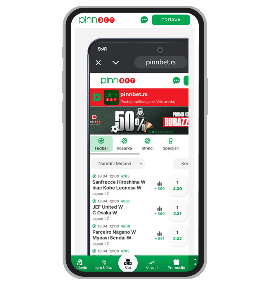 PinnBet uputstvo za instalaciju Android aplikacije