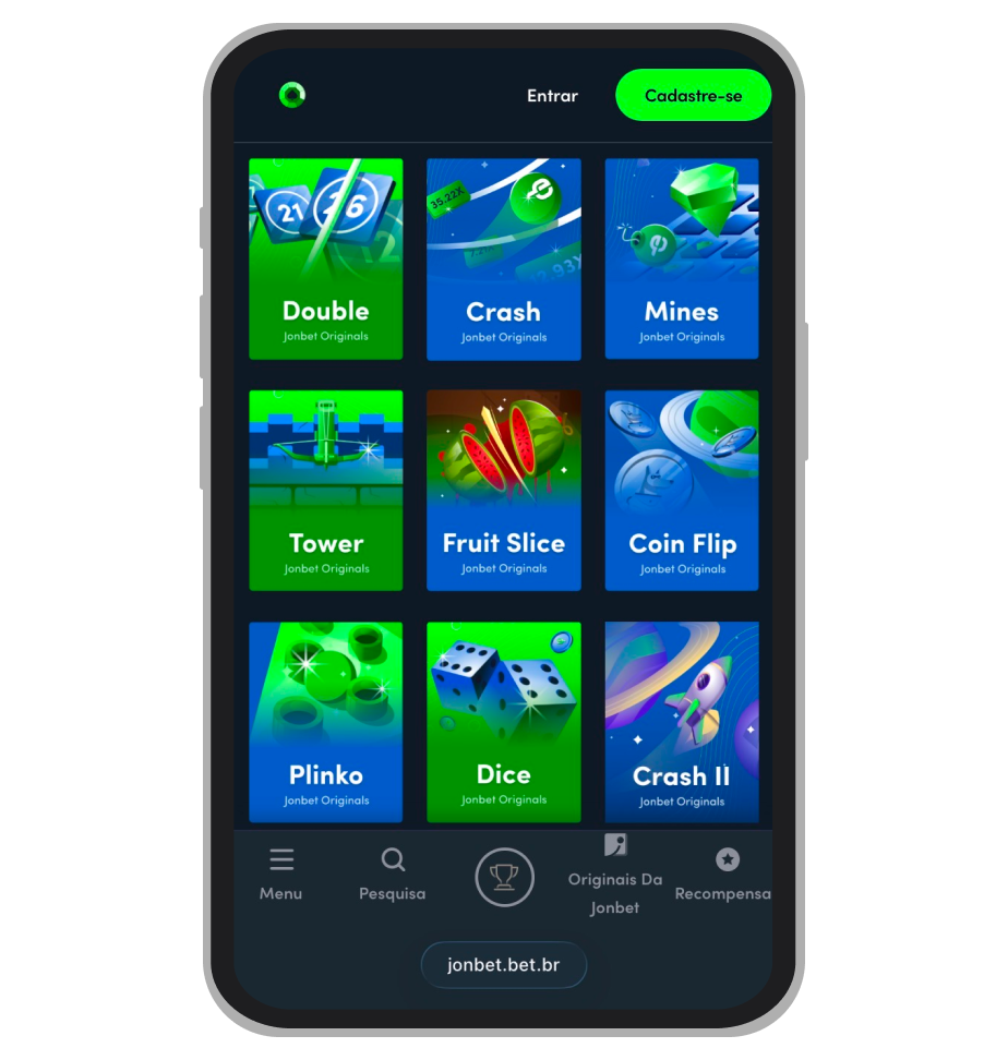 Jogos originais do cassino Jonbet