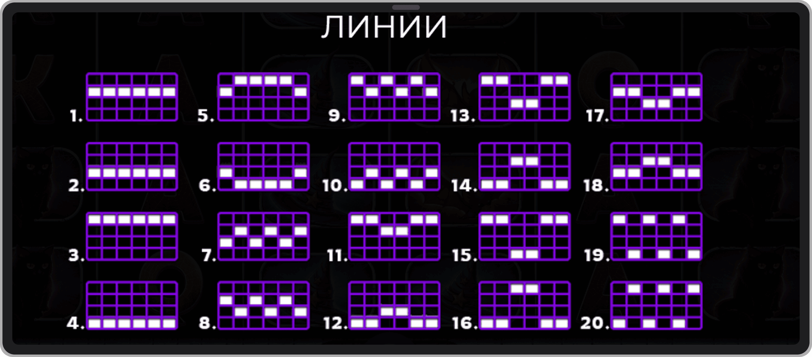 Линии выплат