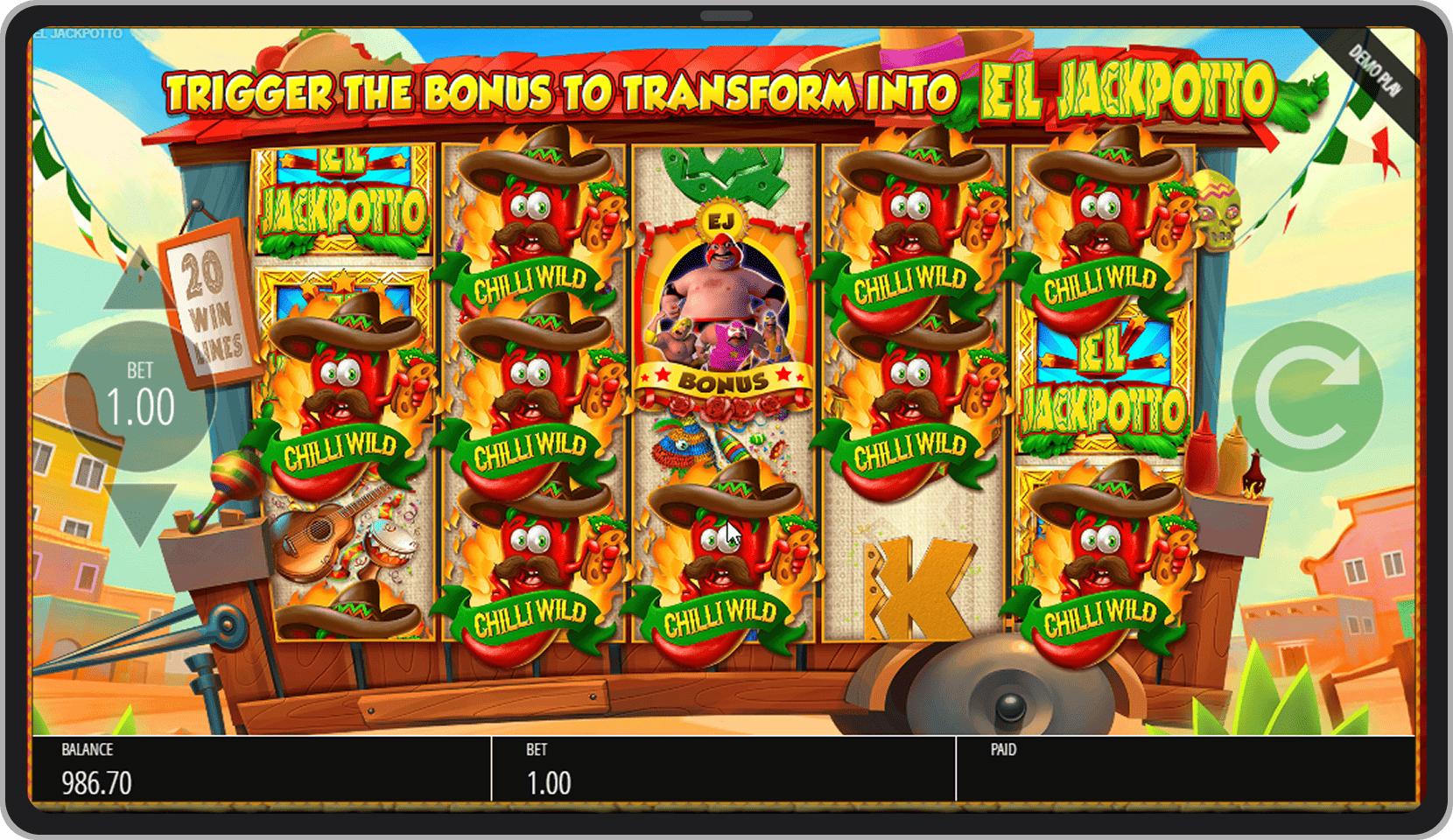 El Jackpotto feature