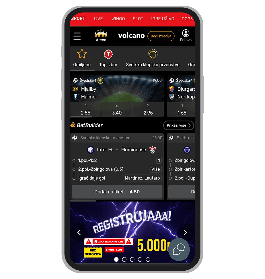 Volcanobet web sajt