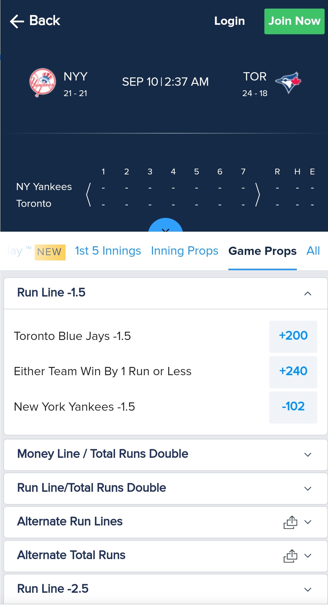 fanduel racing app not working