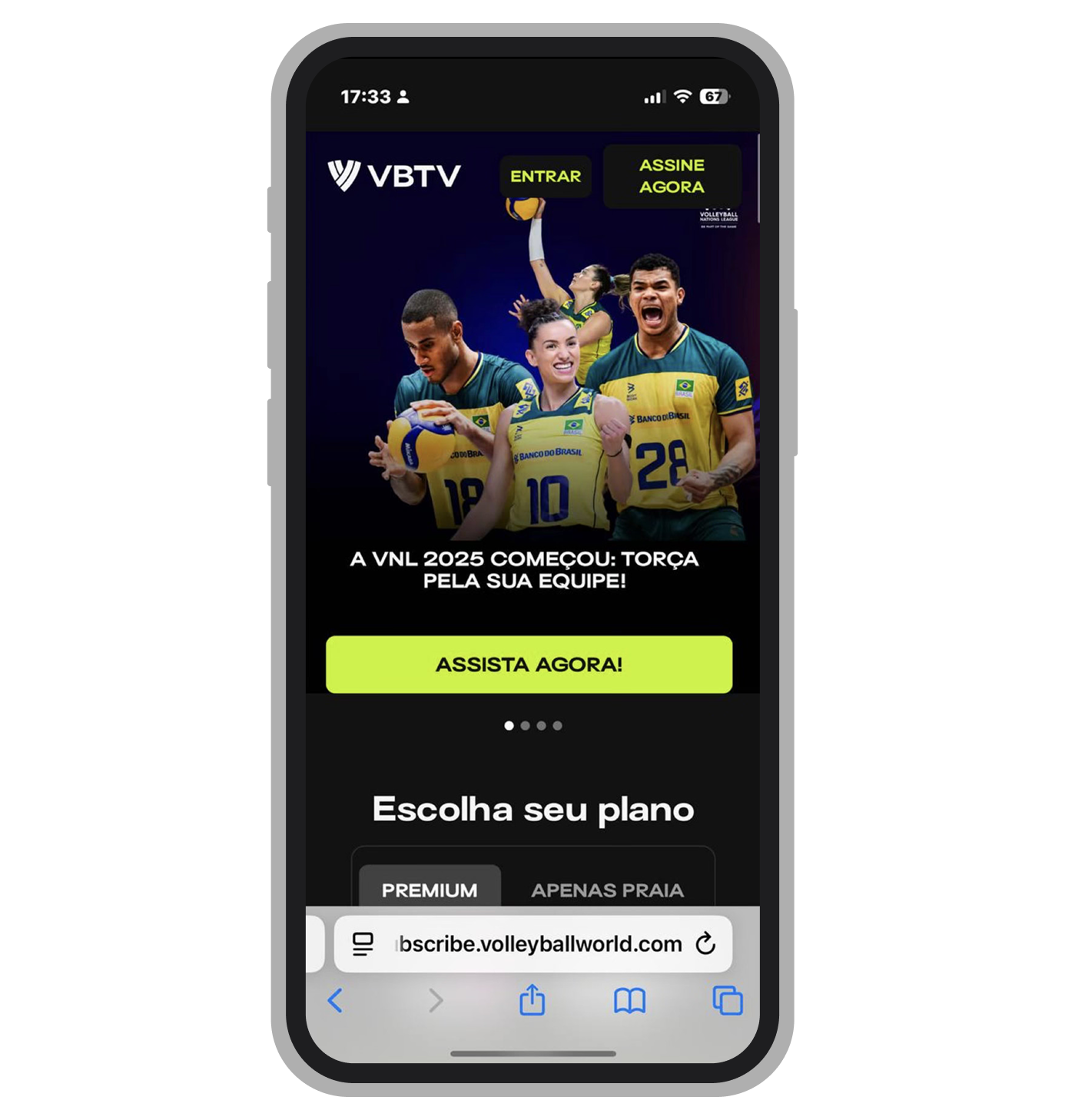 VBTV — uma cobertura abrangente de ligas mais populares de vôlei
