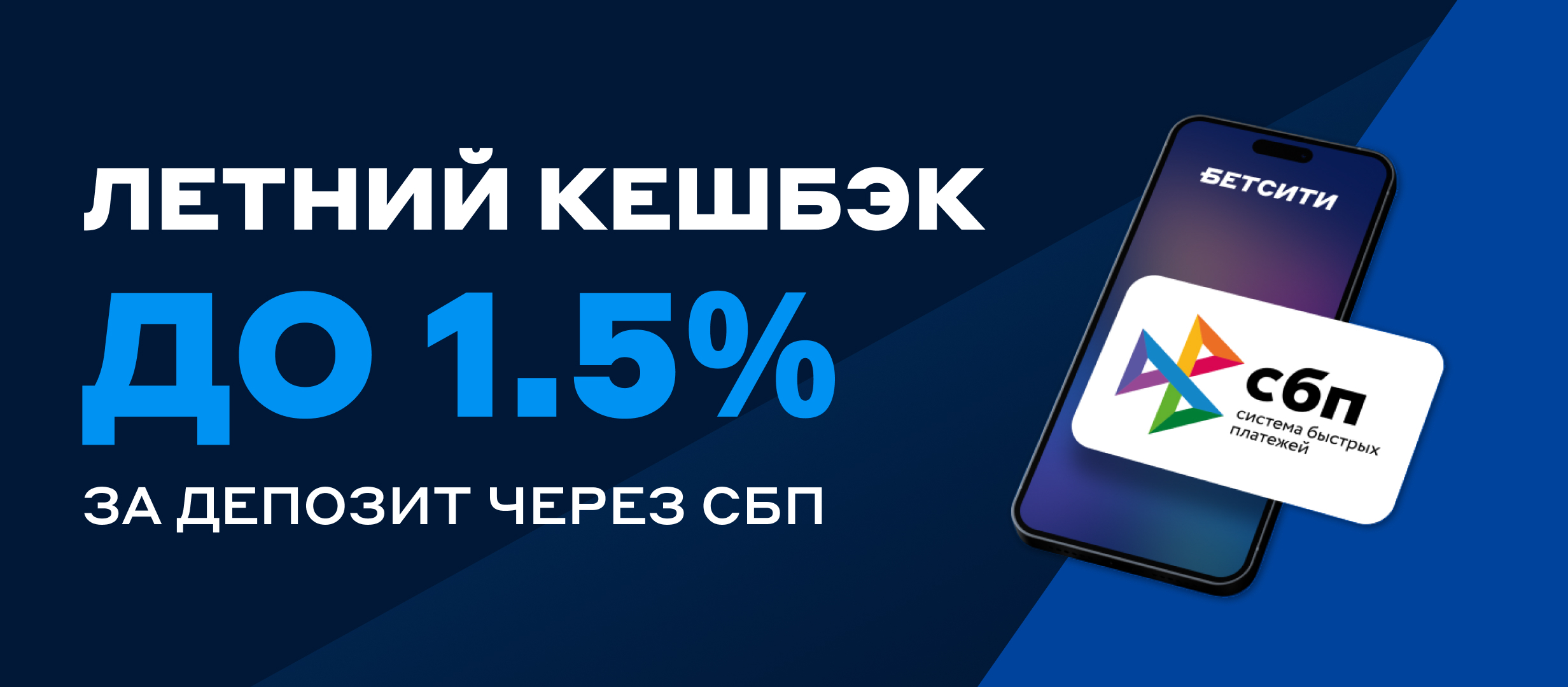 Получить кешбэк от БК БЕТСИТИ: Возврат за проигрыши до 1.5%, до 30 июня  2023 года