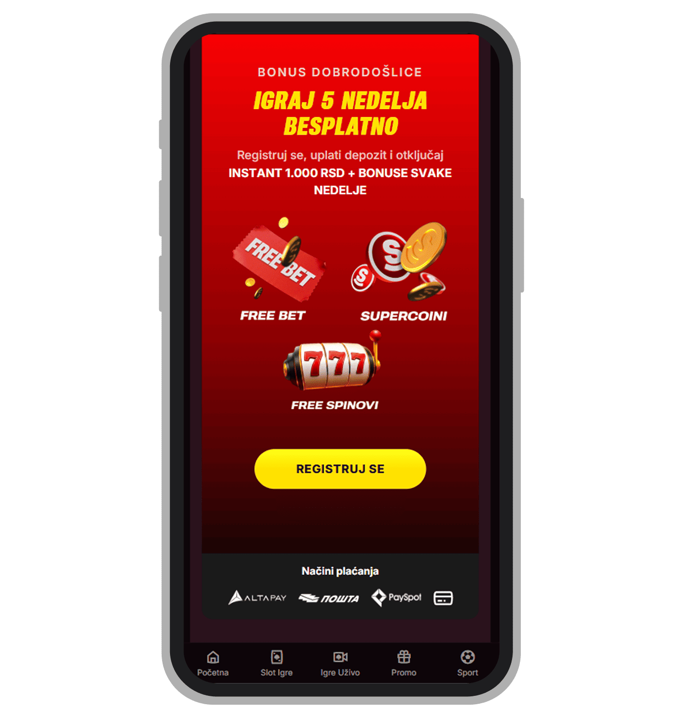 Bonus dobrodošlice u Superbet Kazinu