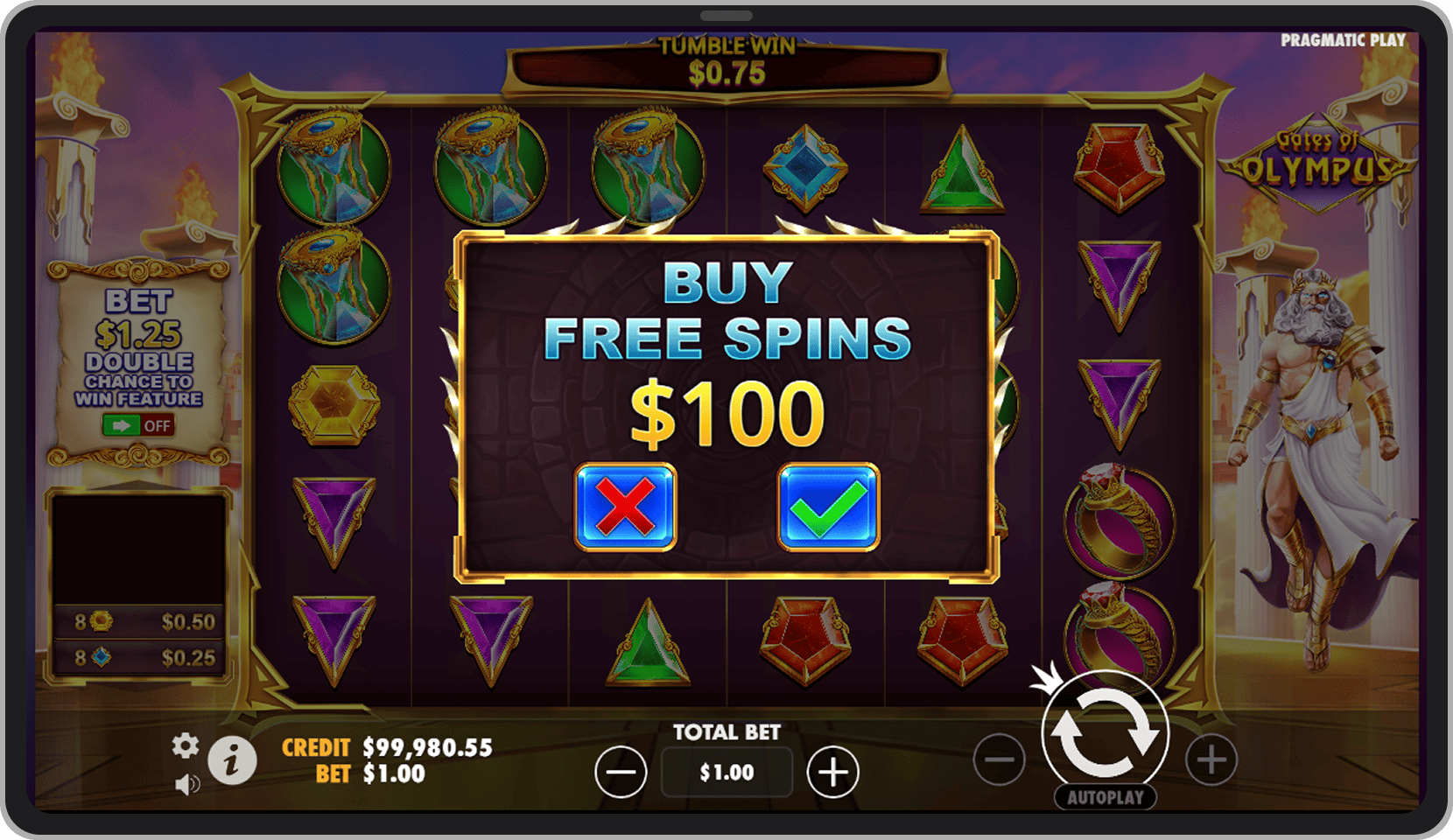 Meniu Cumpără Bonus