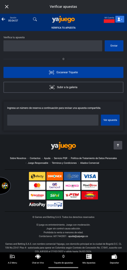 Verificador de apuestas