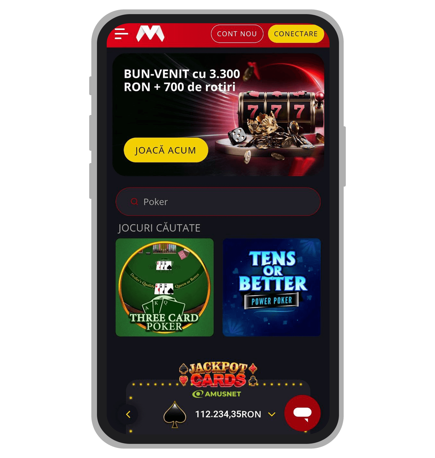 Poker online la casino Magnumbet România