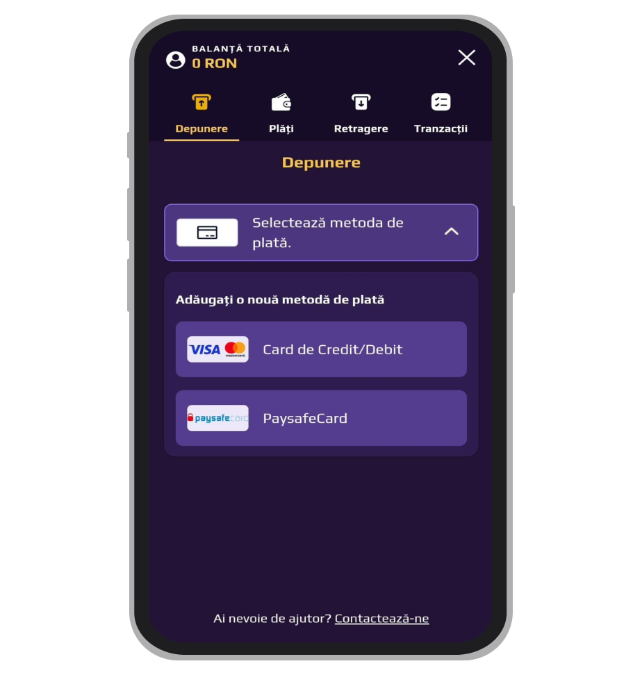  Metode de depunere Casino Royale