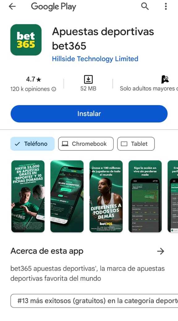 App disponible en Play Store