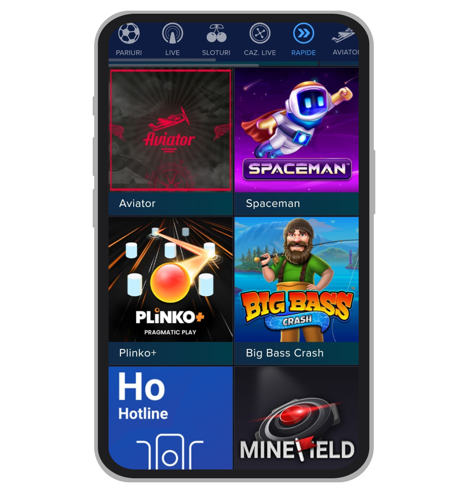 Versiune mobil Mozzart Casino