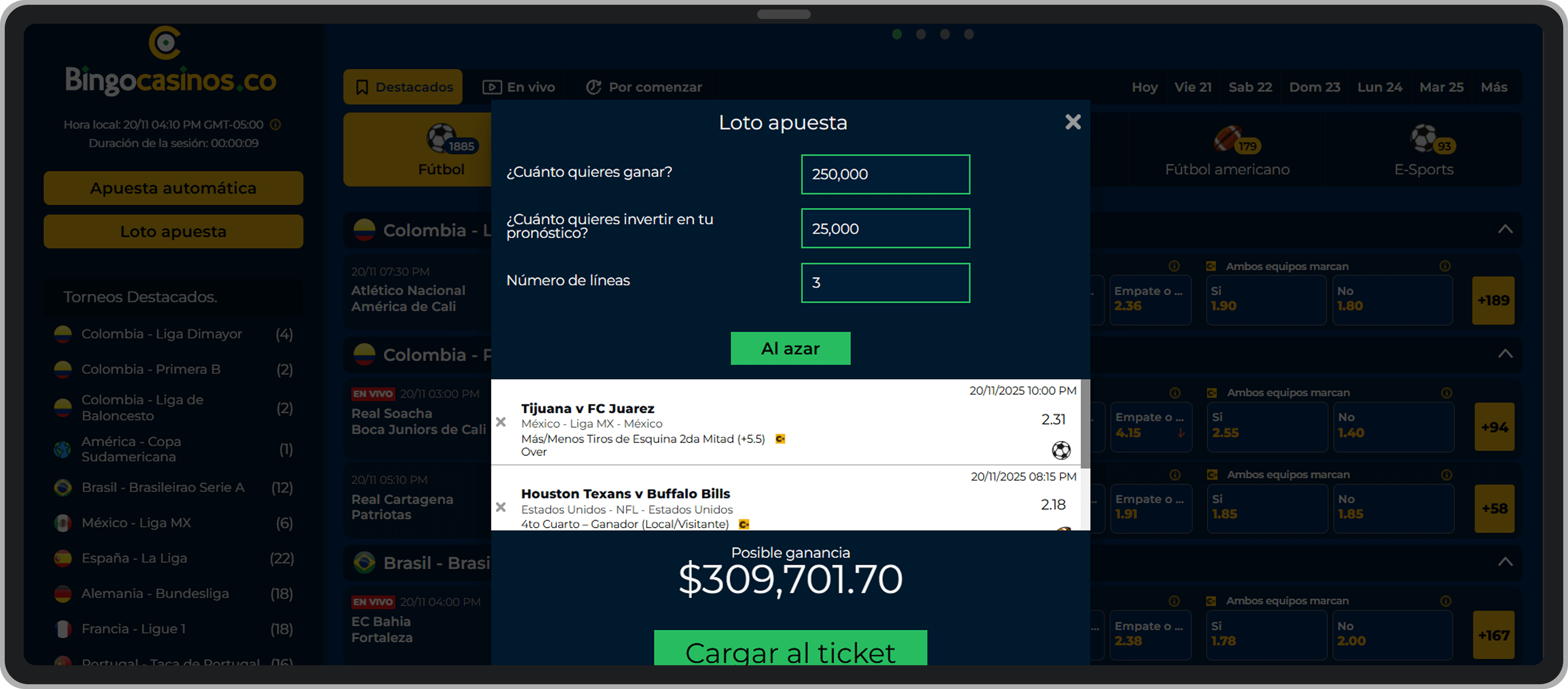 Ventana de Loto Apuesta