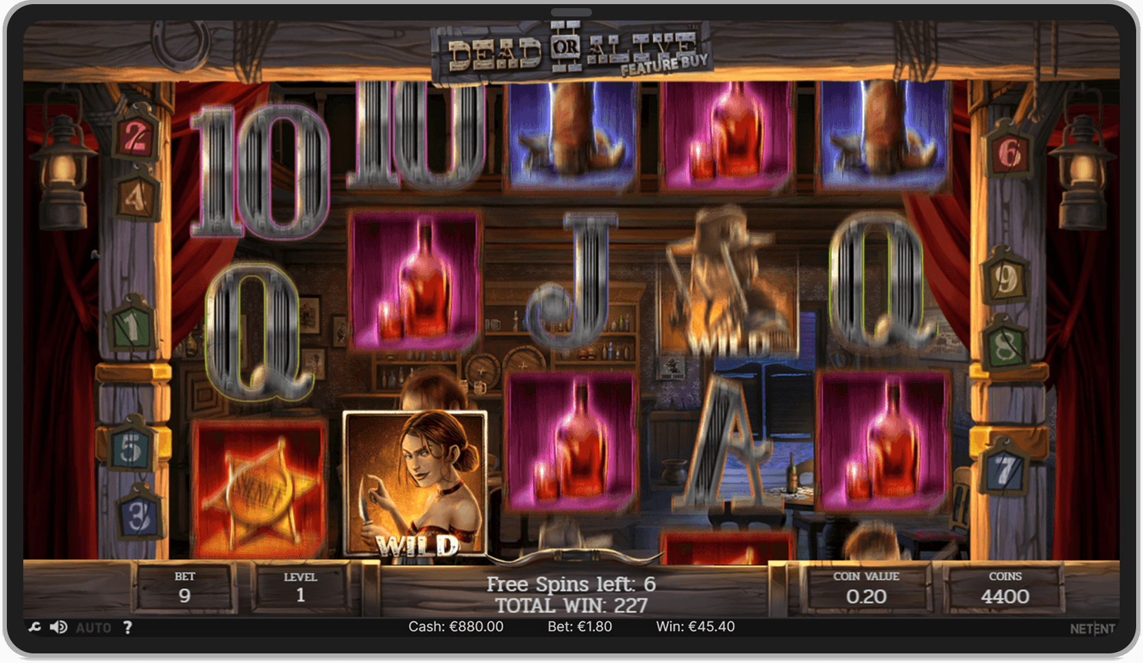 High Noon Saloon Bonus Game