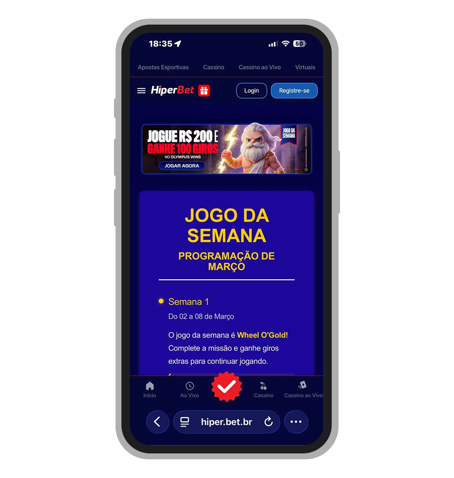 Rodadas grátis no cassino HiperBet