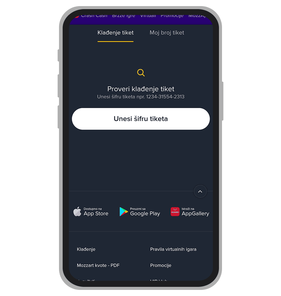 Mozzart Bet provera tiketa