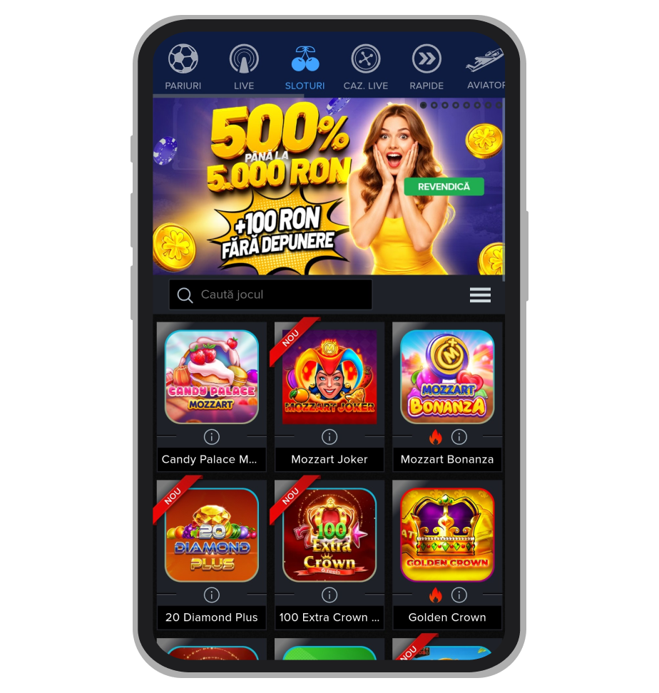 Pagina principală Mozzart Casino