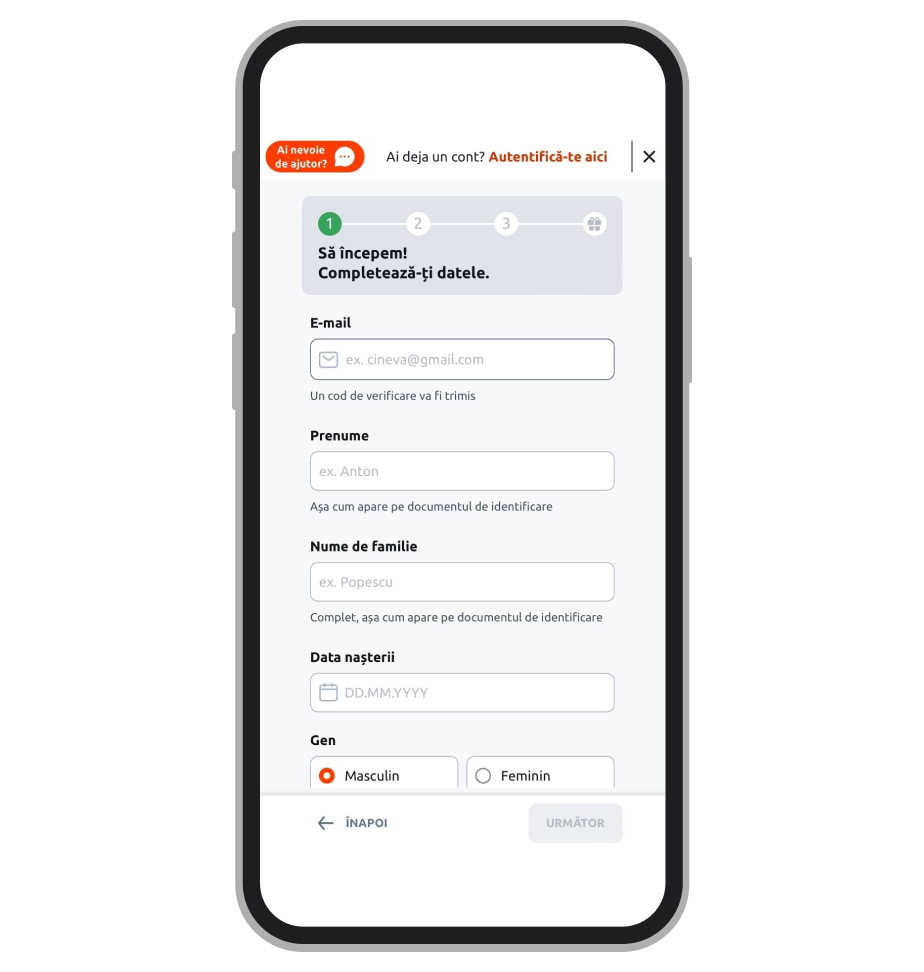 Înregistrare Betano