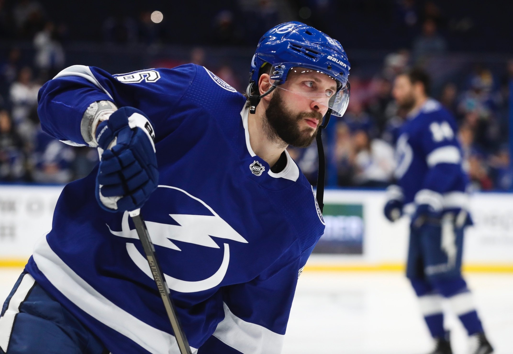 Никита Кучеров первым среди россиян набрал 80 очков в нынешнем сезоне НХЛ.