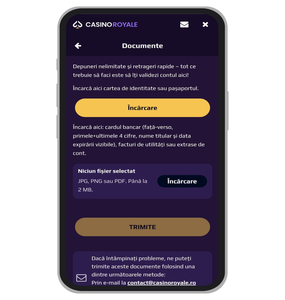 Incaricare documenti Casino Royale
