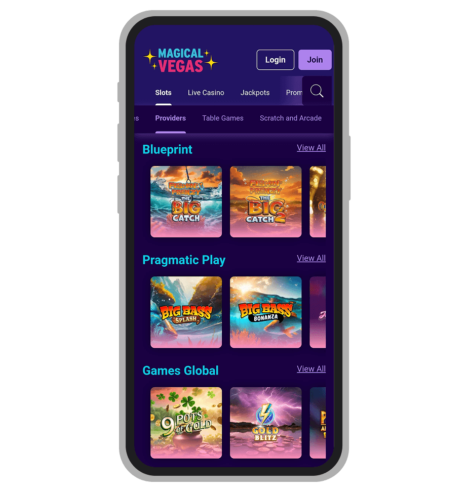 Magical Vegas Providers