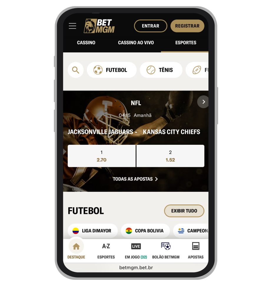 A seção se apostas esportivas