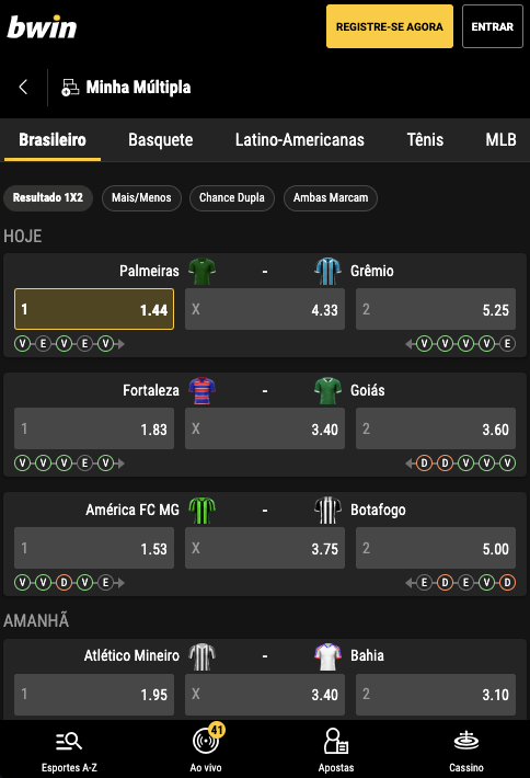 Funcionalidade ‘Minha Múltipla’ na plataforma Bwin