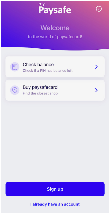 paysafecard app.