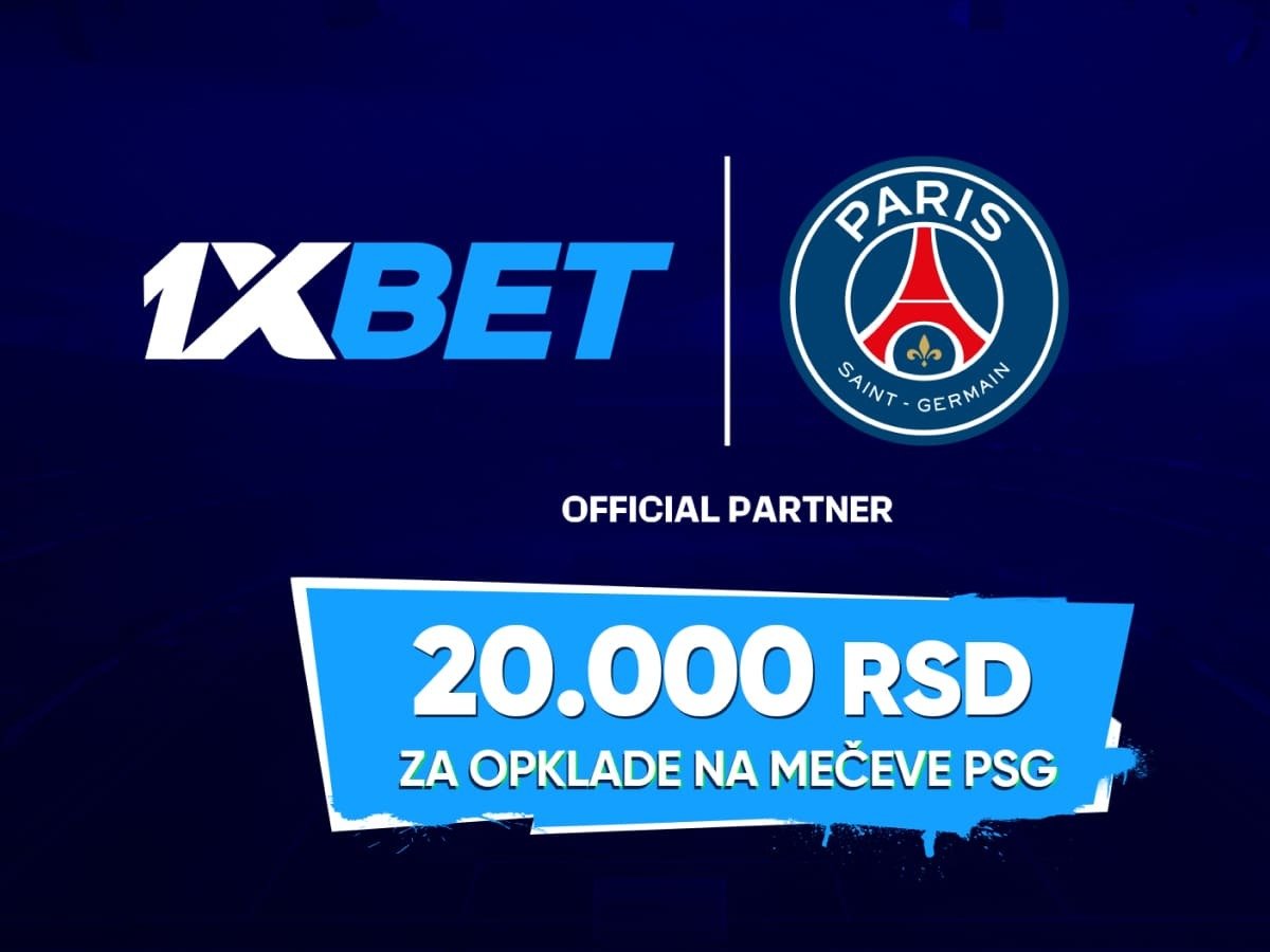 Keš bonus 1xBet 20000 RSD.