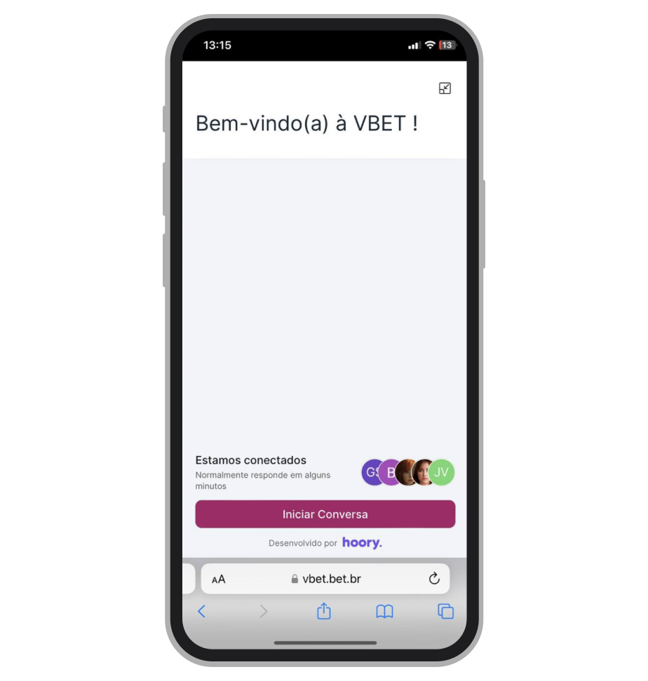Chat ao vivo da VBET 