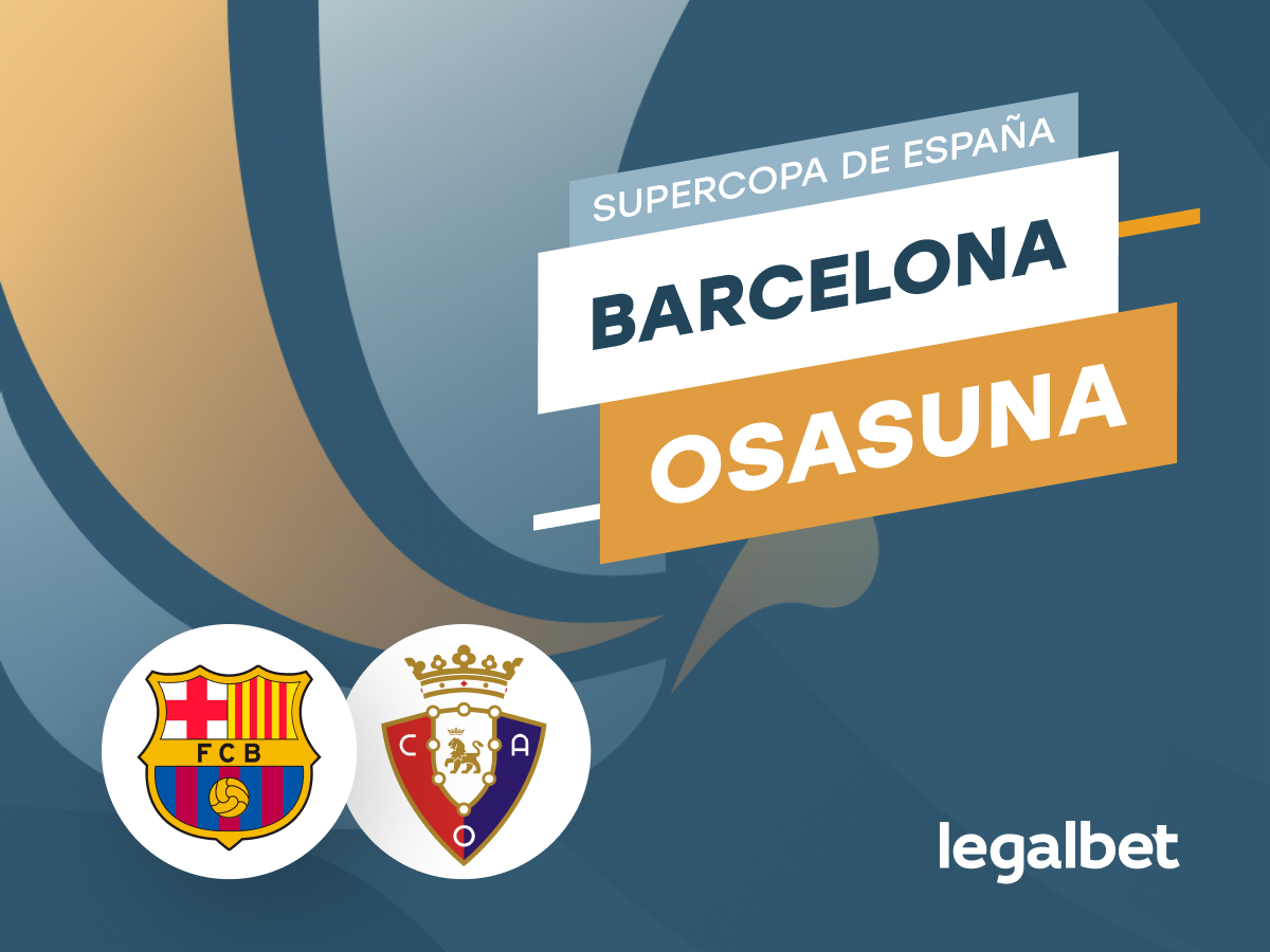 Antxon Pascual: Apuestas y cuotas FC Barcelona - Osasuna, Supercopa de España 2024.