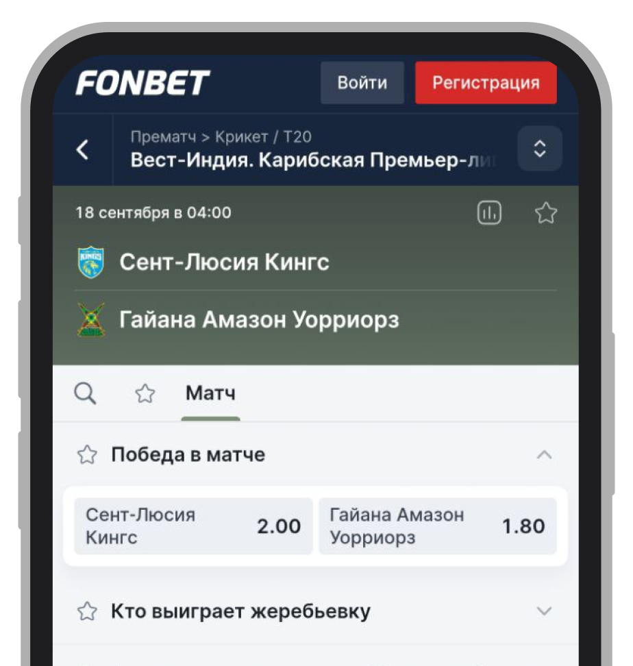 Ставка на победу в матче