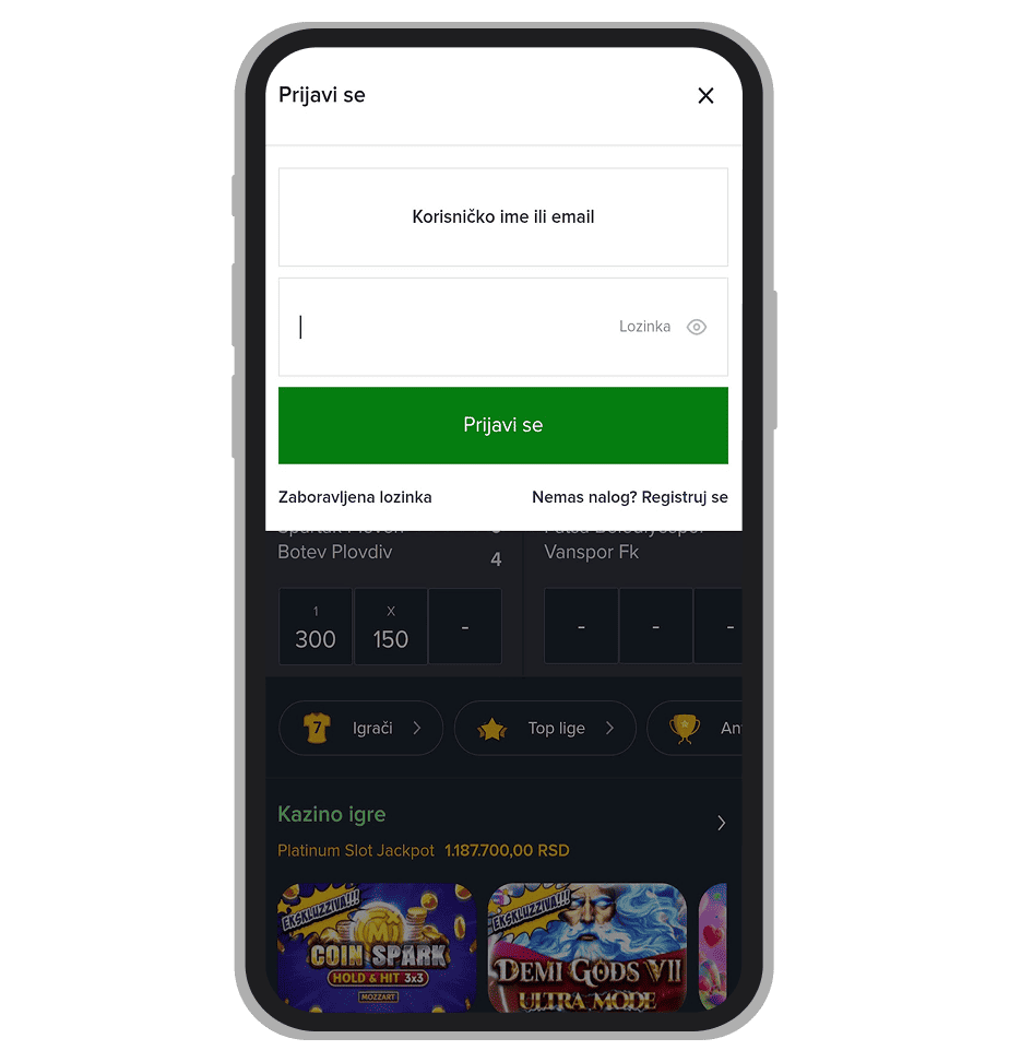 MozzartBet prijava