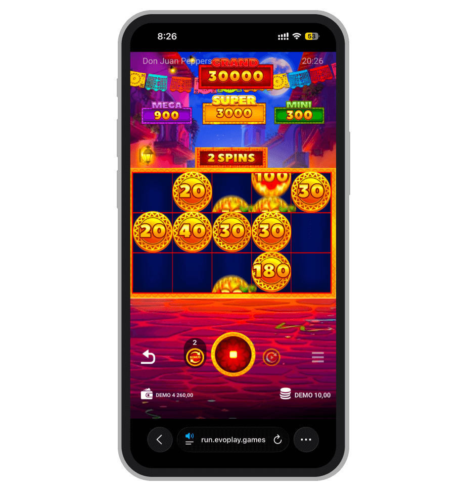 Don Juan Peppers бонус-раунд