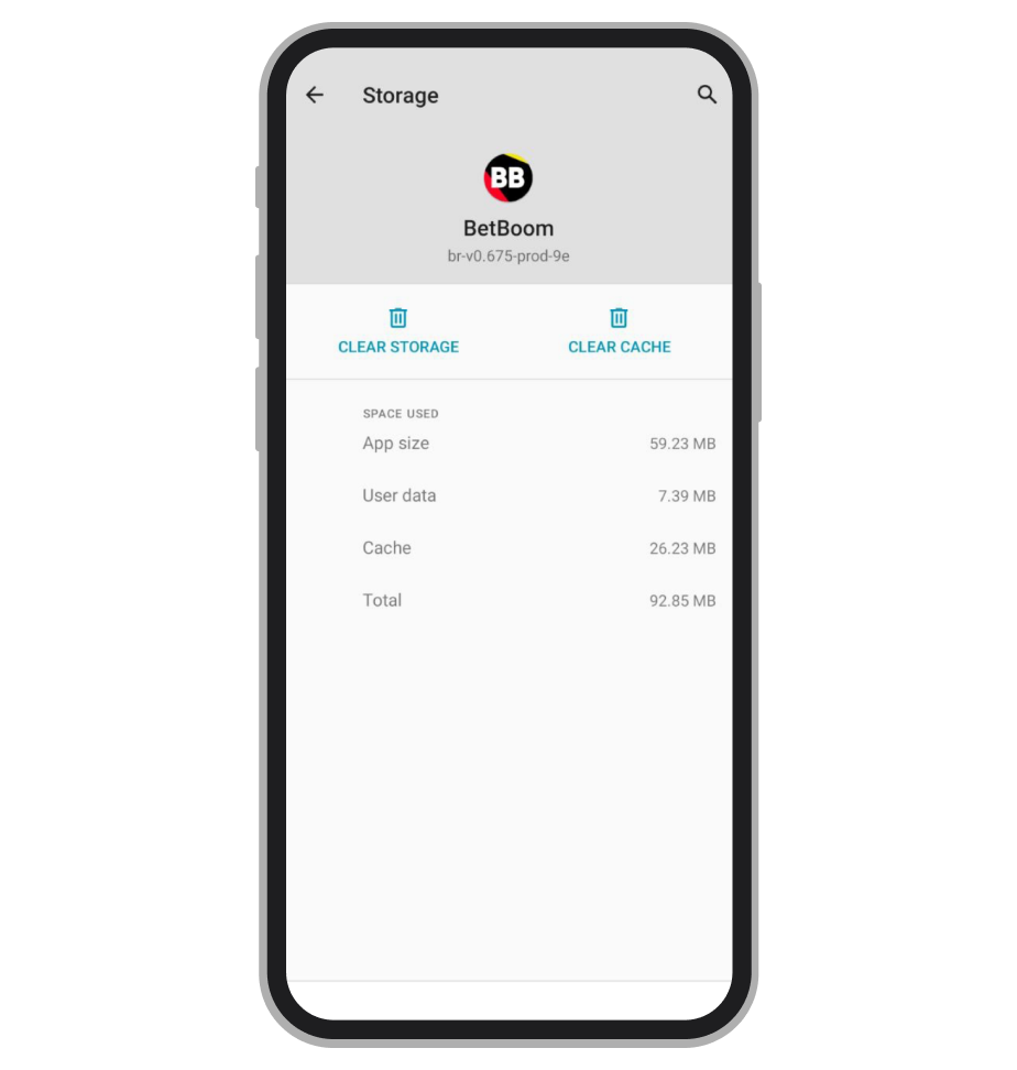 O app ocupa mais de 100 MB so espaço na memória do celular