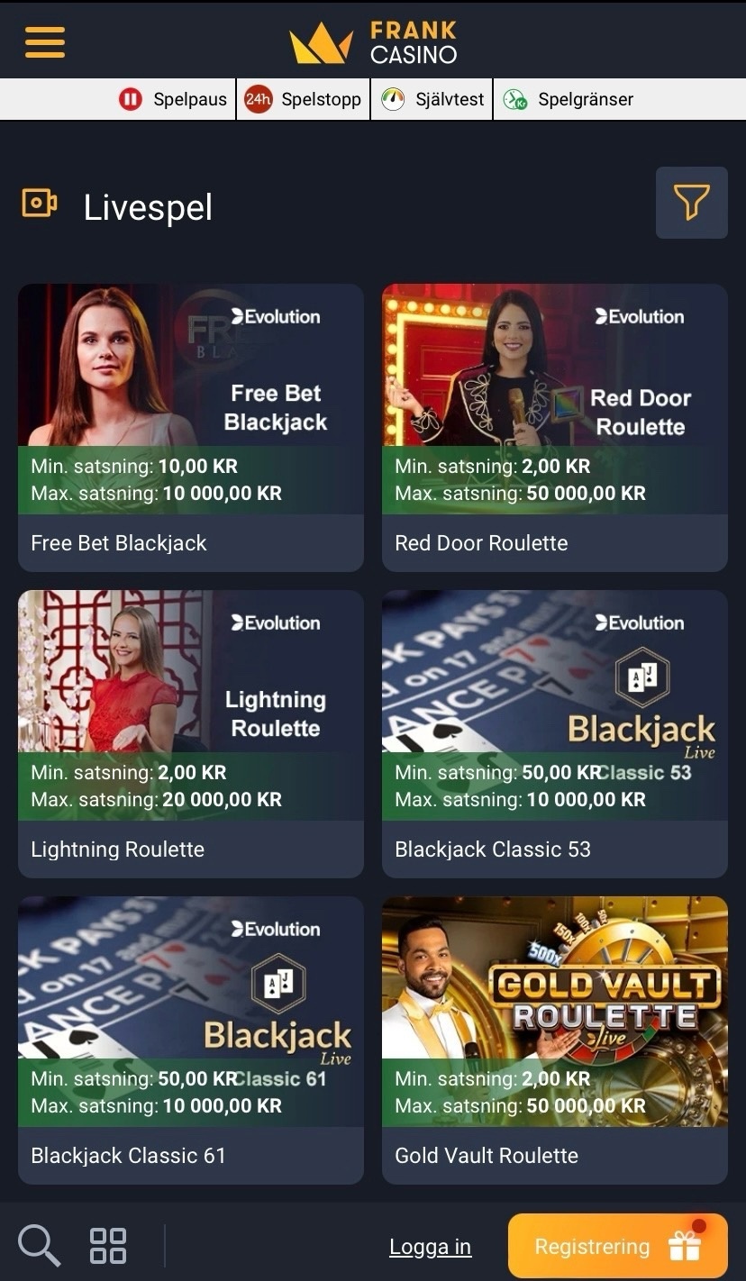 Livecasino