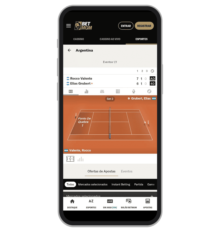 Grafica nas apostas ao vivo  