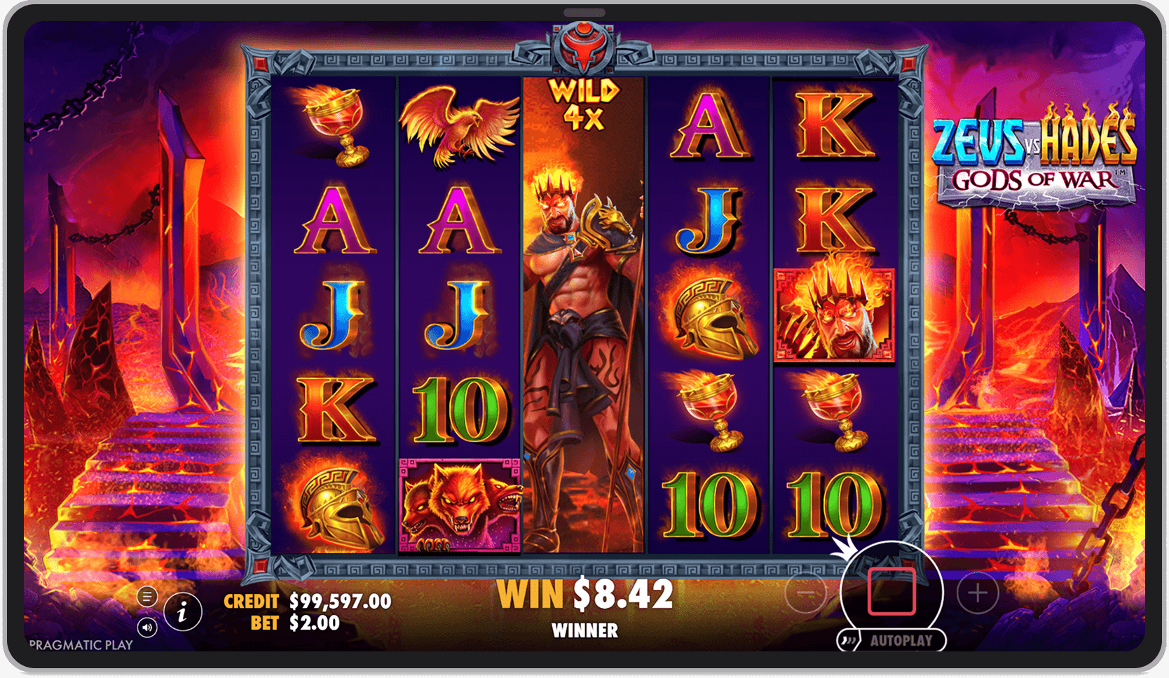 Bonus game in Hades' mode