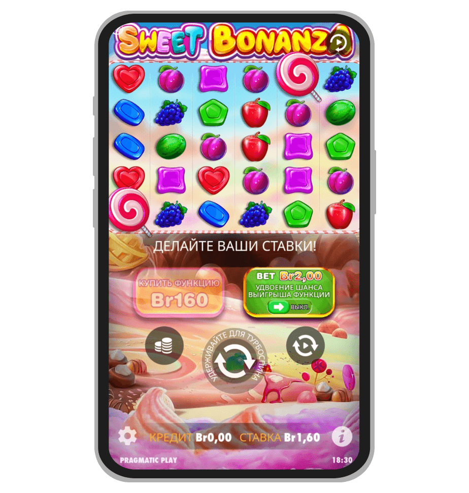 Графика и интерфейс Sweet Bonanza