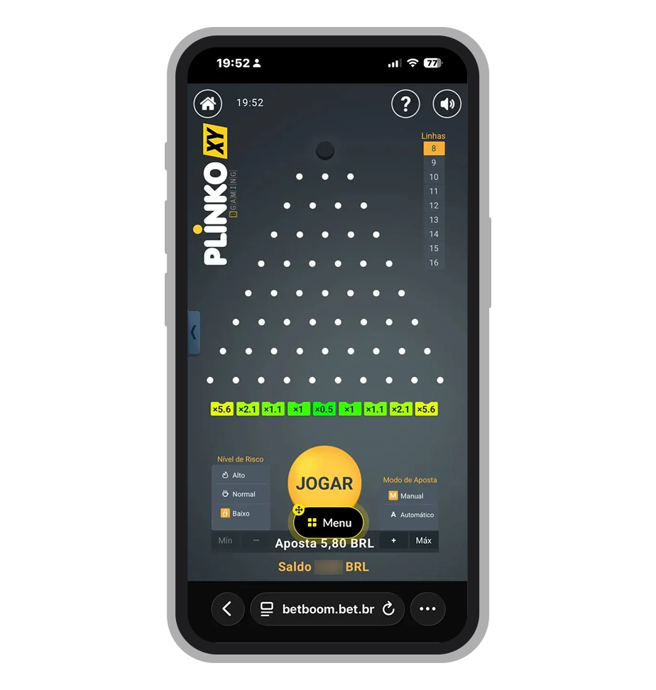 PLinko XY é mais uma alternativa da BGaming com RTP de 99%