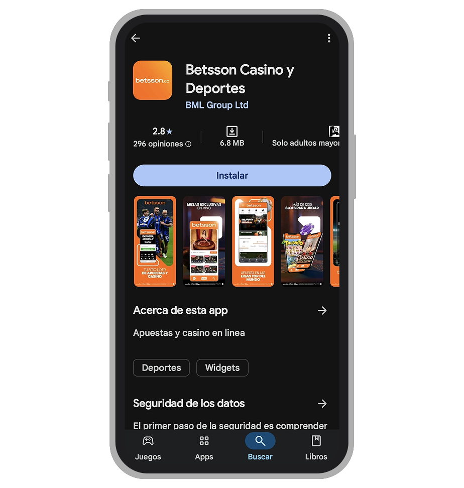 Descargar Betsson en Android
