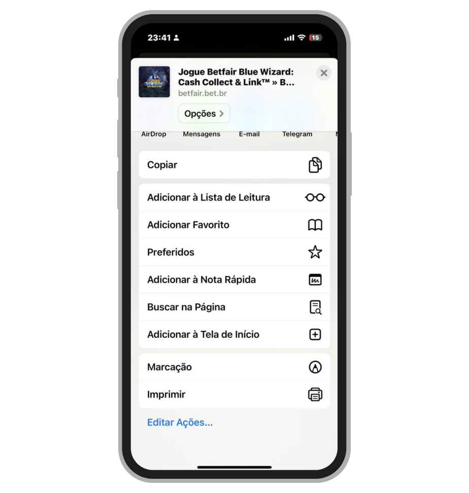 A criação de atalho no iPhone 