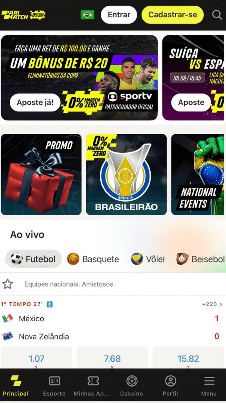 Na Parimatch, você encontrará odds muito boas